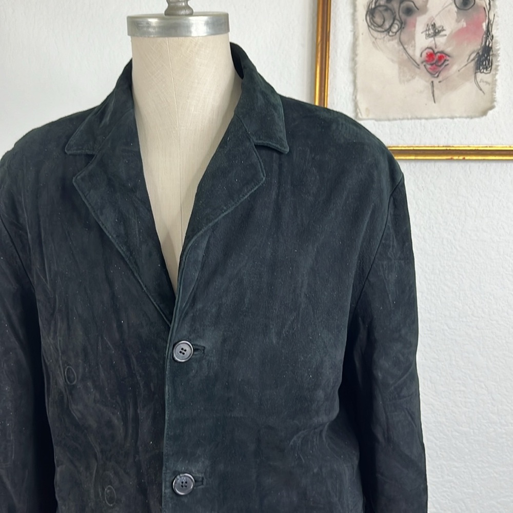 Pendleton Vtg Suede Leather Coat Jacket - image 1